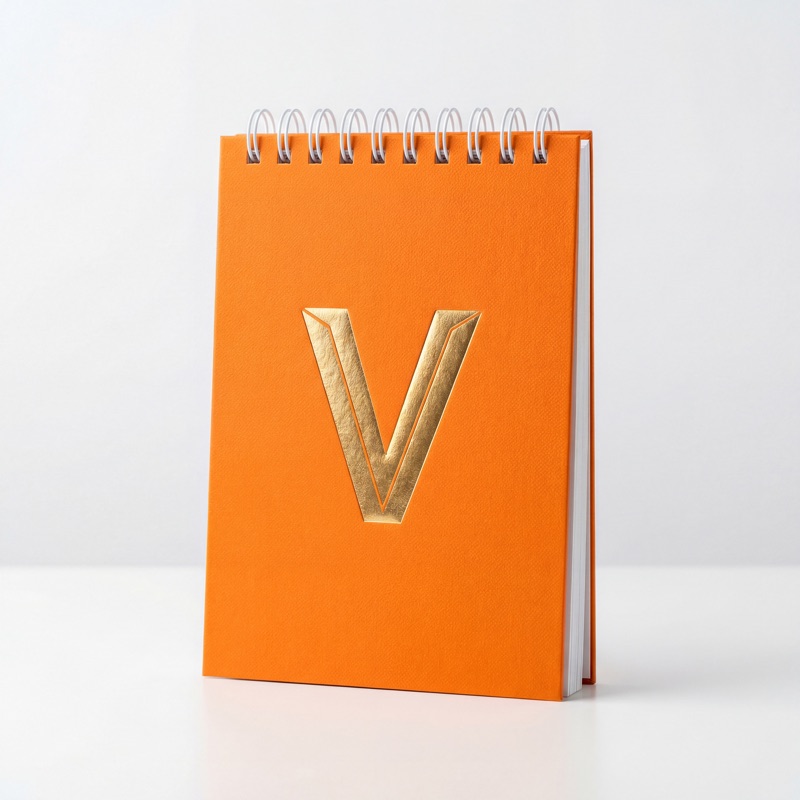 Блокнот с тиснением фольгой