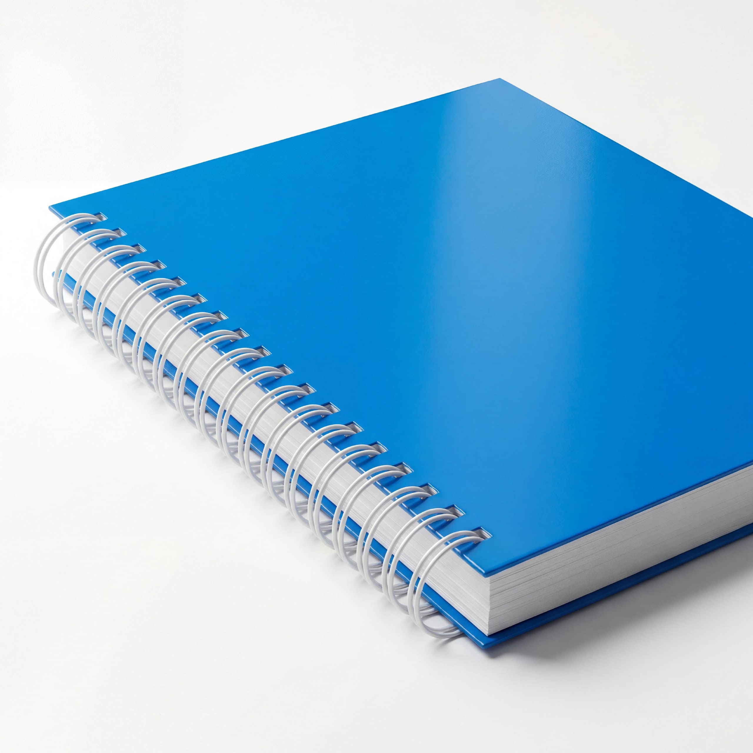 Глянцевый блокнот на пружине с логотипом на заказ