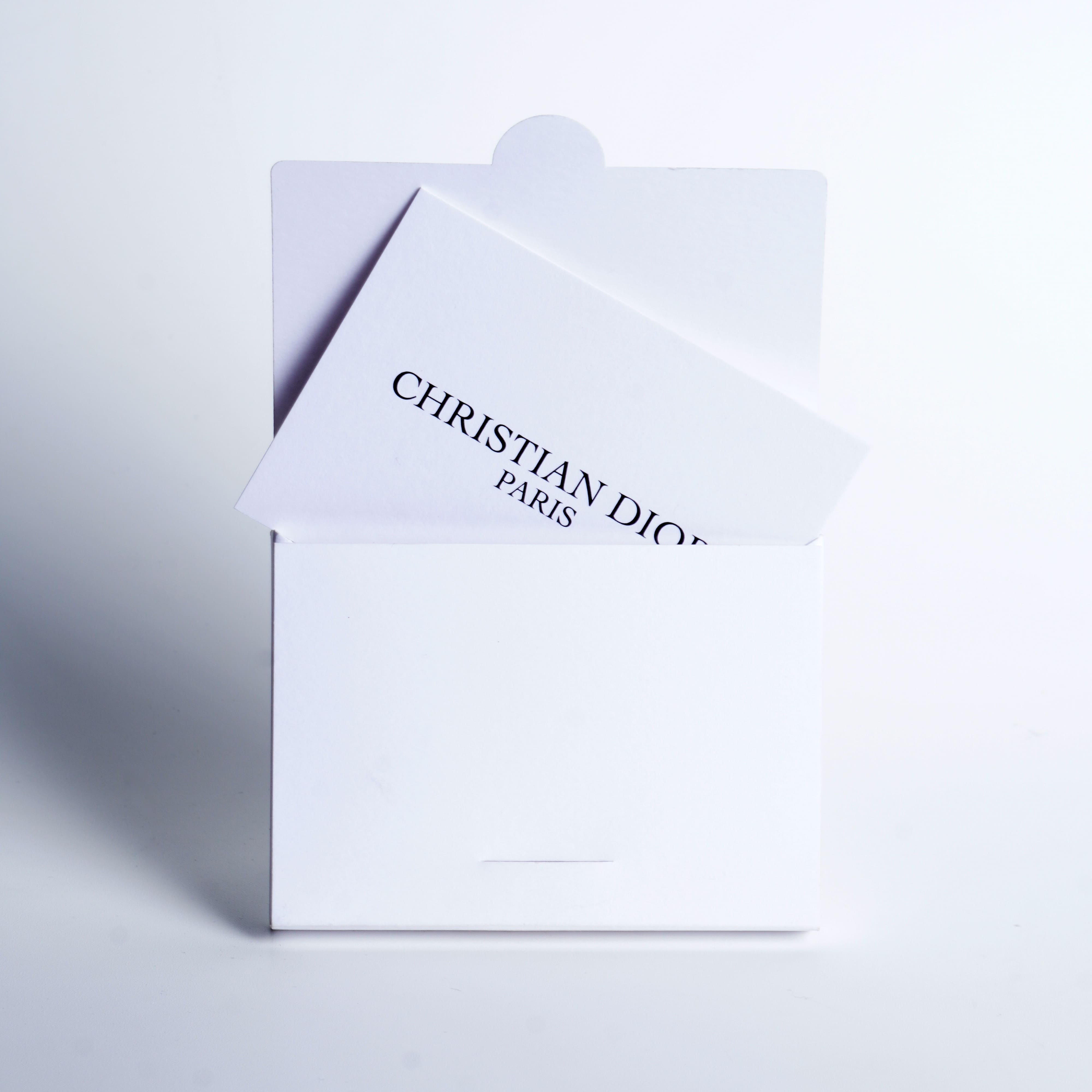 Christian Dior — белый конверт открытый с вкладышем