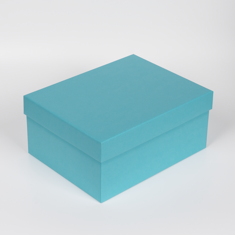 Голубая подарочная коробка