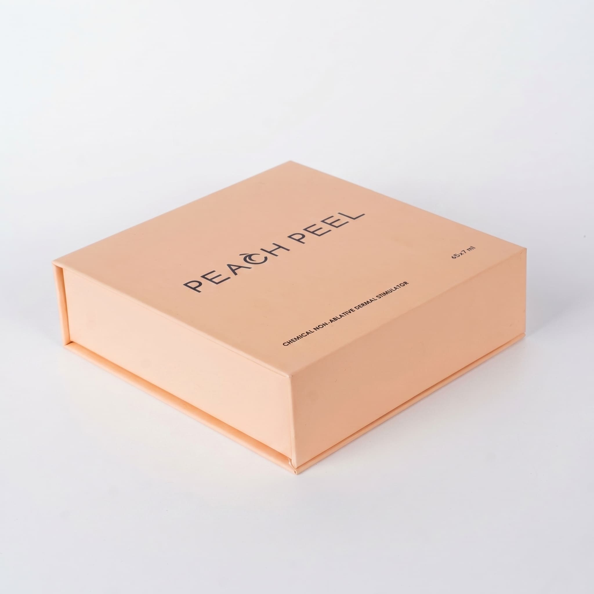 Peach Peel — персиковая коробка с магнитом, вид спереди
