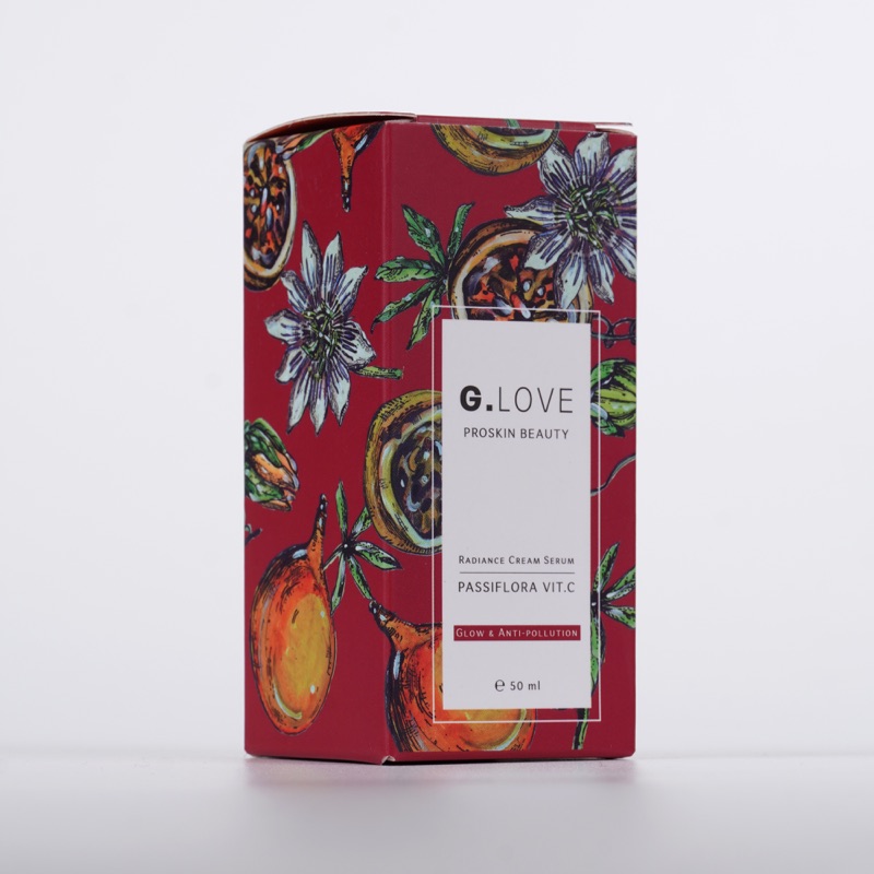 G.Love Passiflora Vit.C — красная вырубная коробка с ботаническим принтом