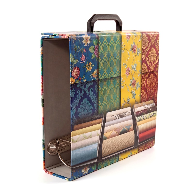 Сэмпл бокс-чемоданчик с ручкой для образцов обоев