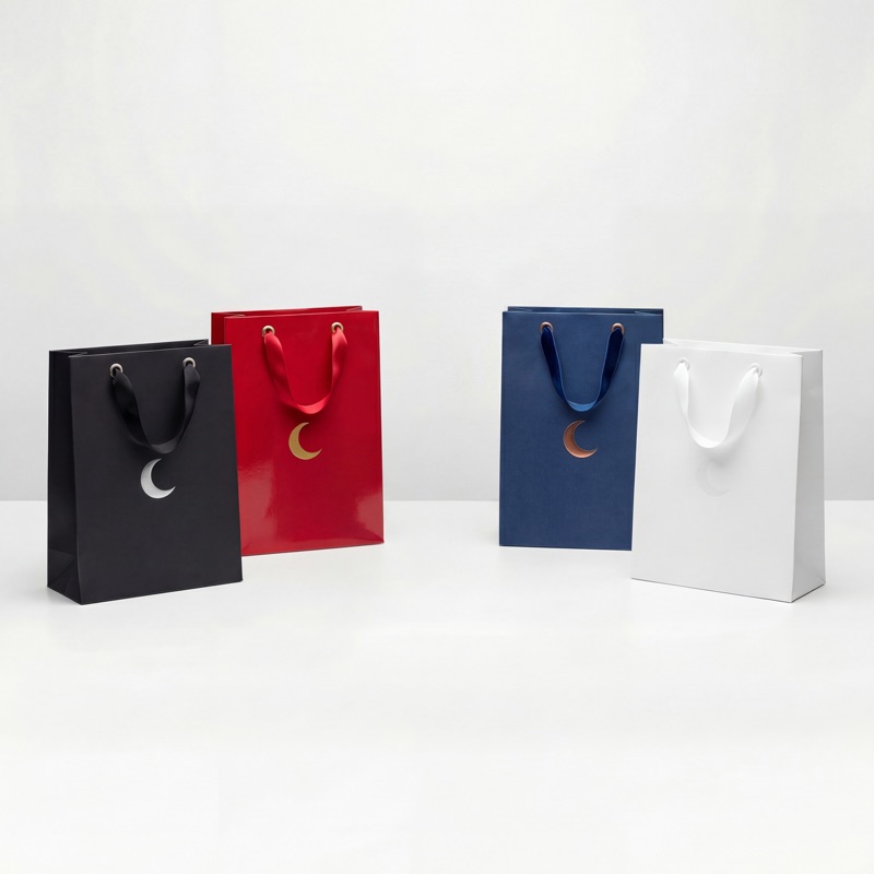 Брендированные бумажные пакеты с ручками